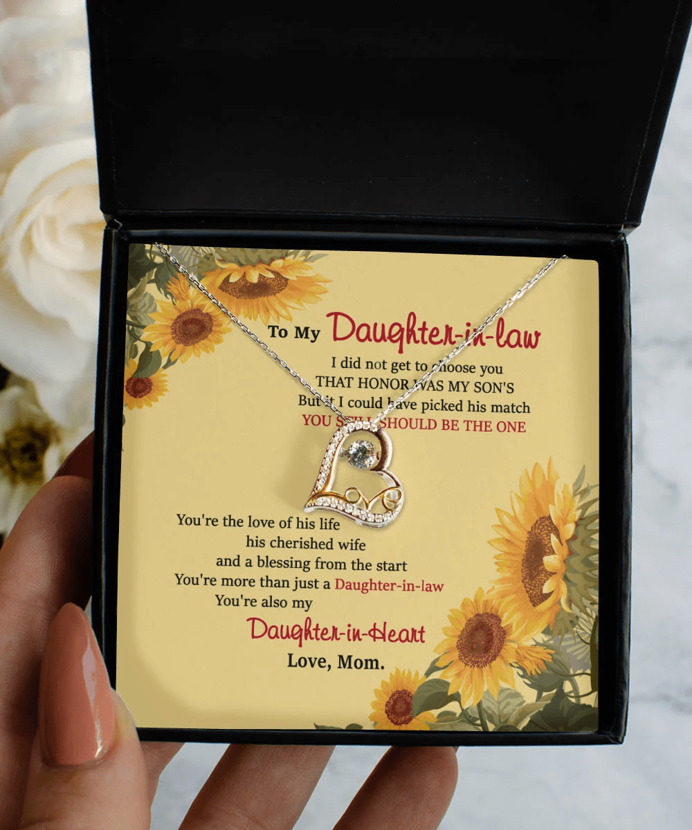 Daughter In Law Jewelry You Still Should Be The One Gift For Daughter-In-Law From Mom Love Dancing Necklace Toptrendygear