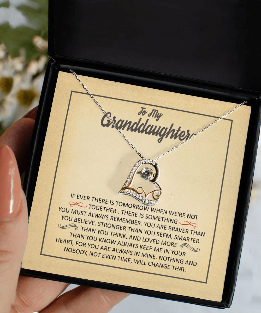 Granddaughter Jewelry You Are Stronger Than You Seem Gift For Granddaughter Love Dancing Necklace Toptrendygear