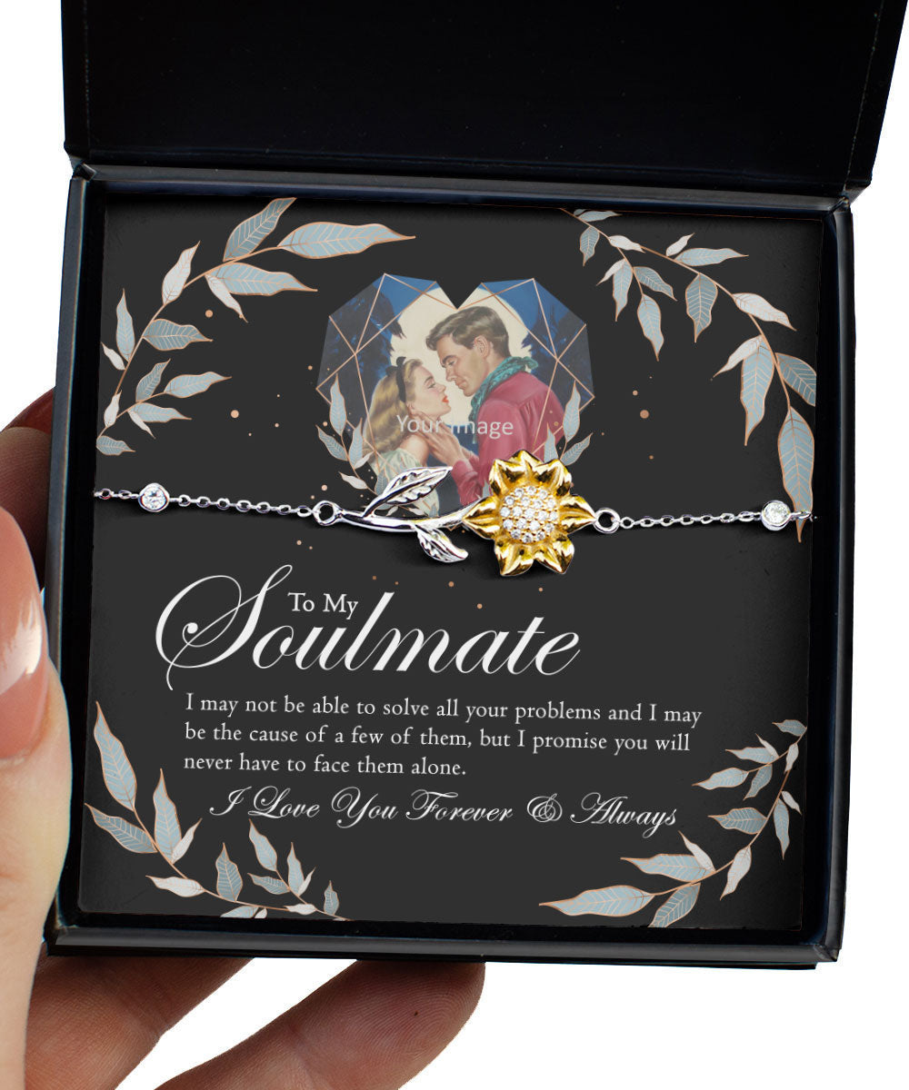 To Wife Girlfriend Soulmate Love Forever And Always Sunflower Bracelet