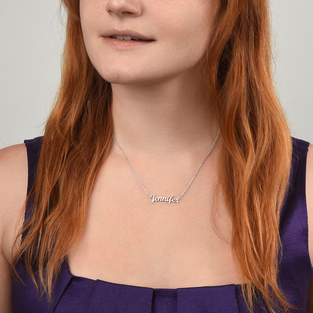 Daughter Necklace, To My Daughter I Will Always Be Here To Support You Personalized Name Necklace
