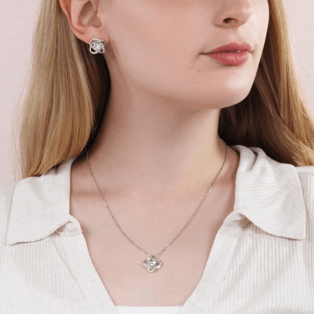 Brother Gift For Sister It's A Special Bond Love Knot With Free Earrings