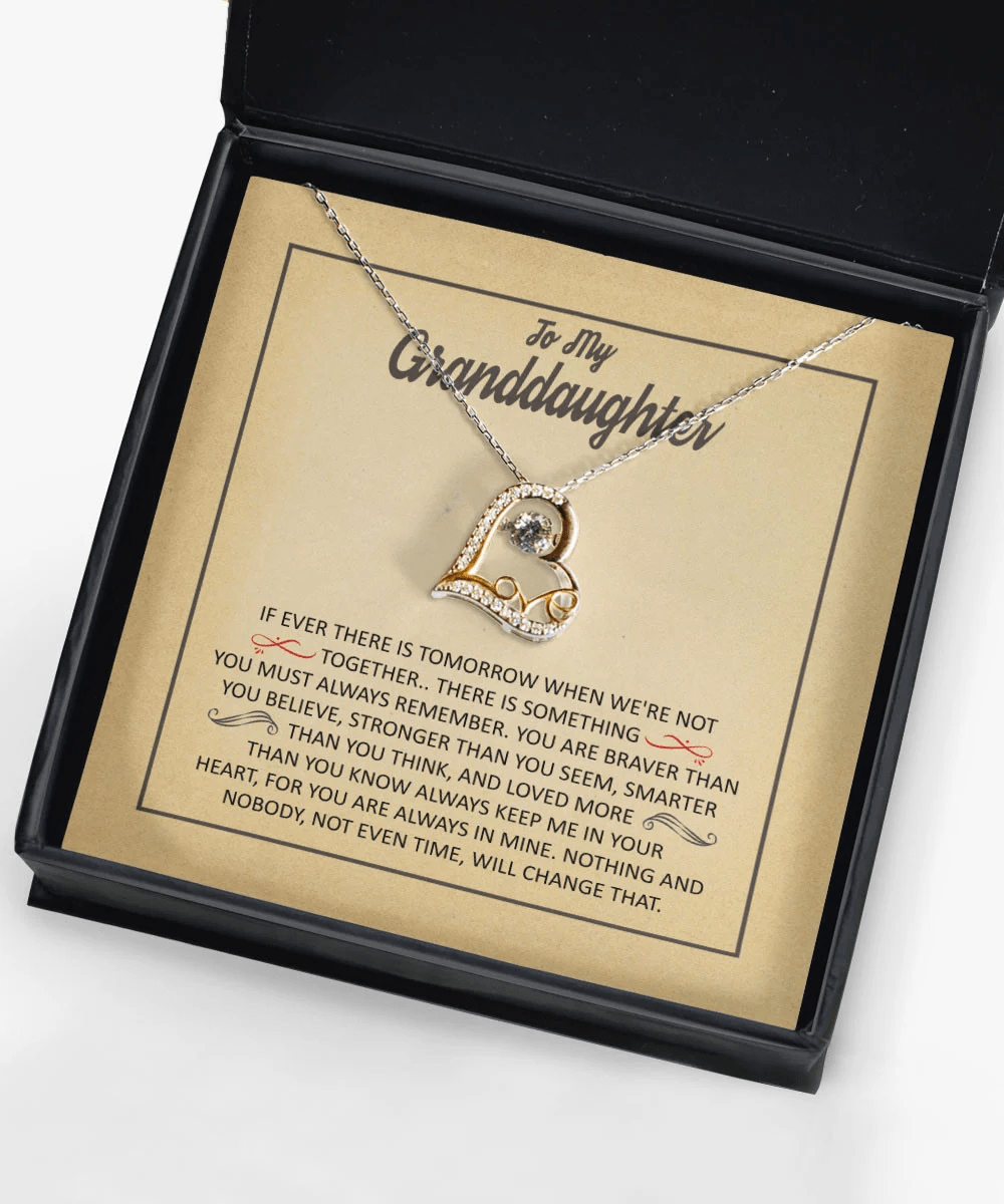 Granddaughter Jewelry You Are Stronger Than You Seem Gift For Granddaughter Love Dancing Necklace Toptrendygear