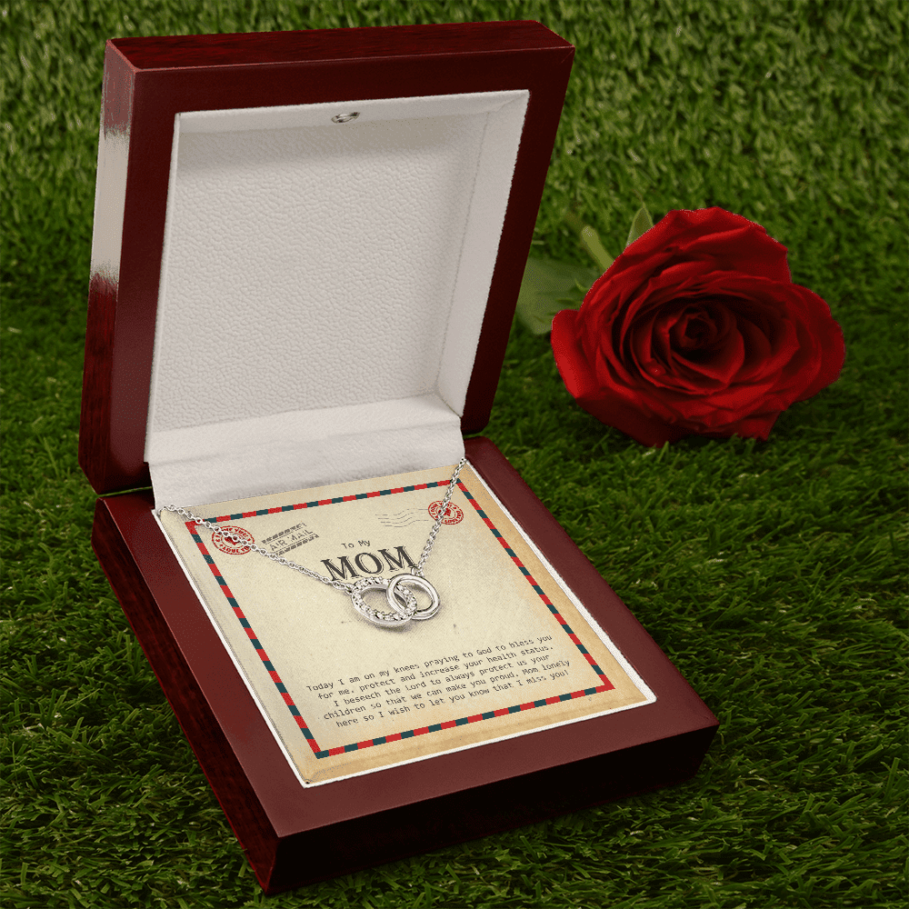 To My Mom I Wish To Let You Know That I Miss You Perfect Pair Necklace Toptrendygear