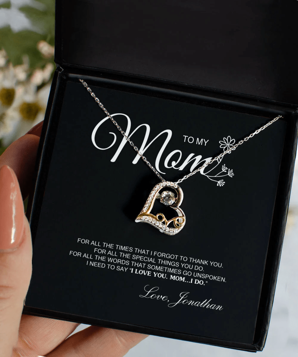 To My Mom For All The Time Love Dancing Necklace Toptrendygear
