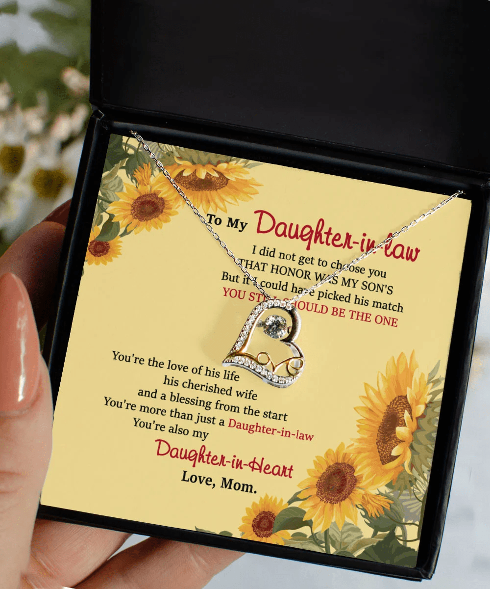 Daughter In Law Jewelry You Still Should Be The One Gift For Daughter-In-Law From Mom Love Dancing Necklace Toptrendygear