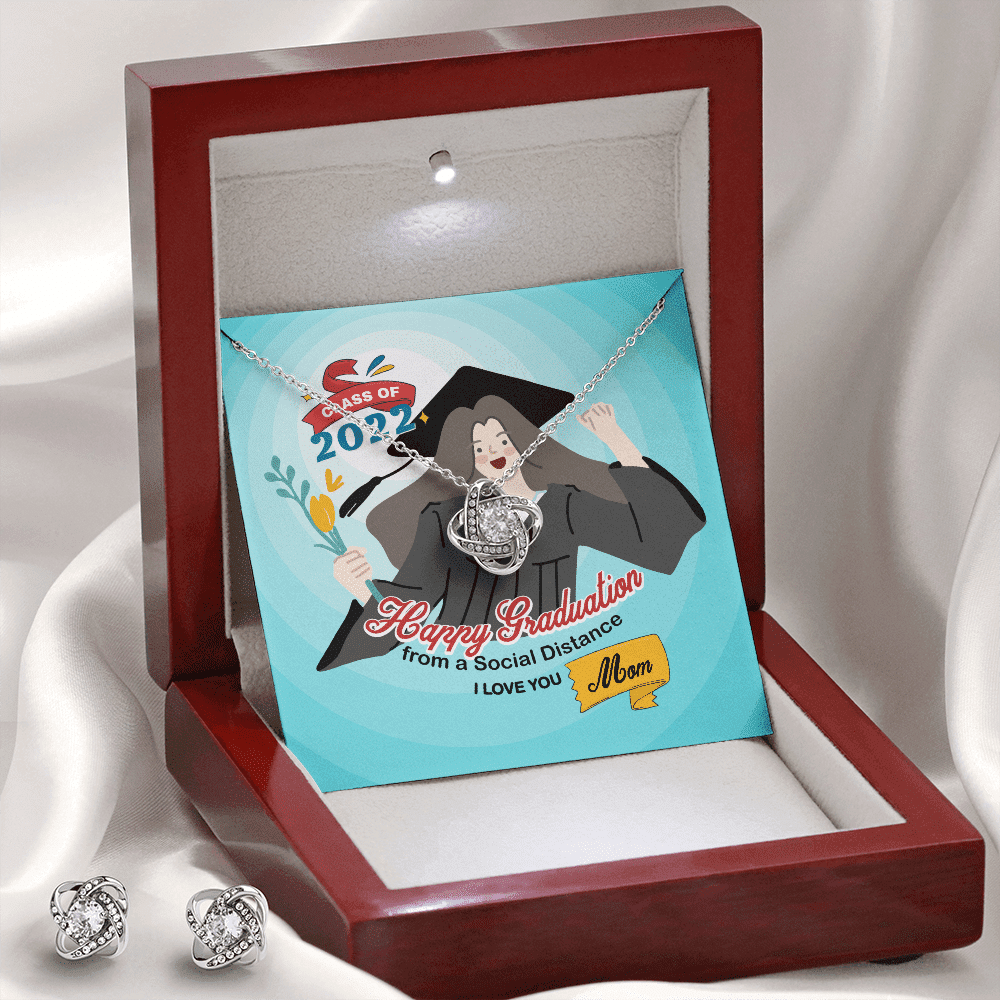 Happy Graduation From A Social Distance I Love You Love Knot Set Graduation Gift For Daughter Toptrendygear