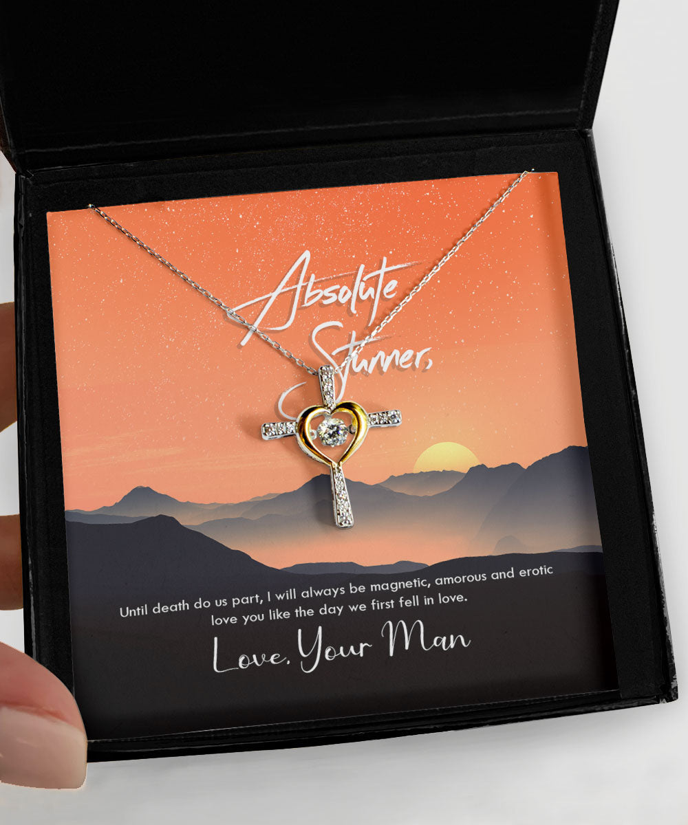 To Absolute Stunner Love You Like The Day We First Fell In Love Cross Dancing Necklace