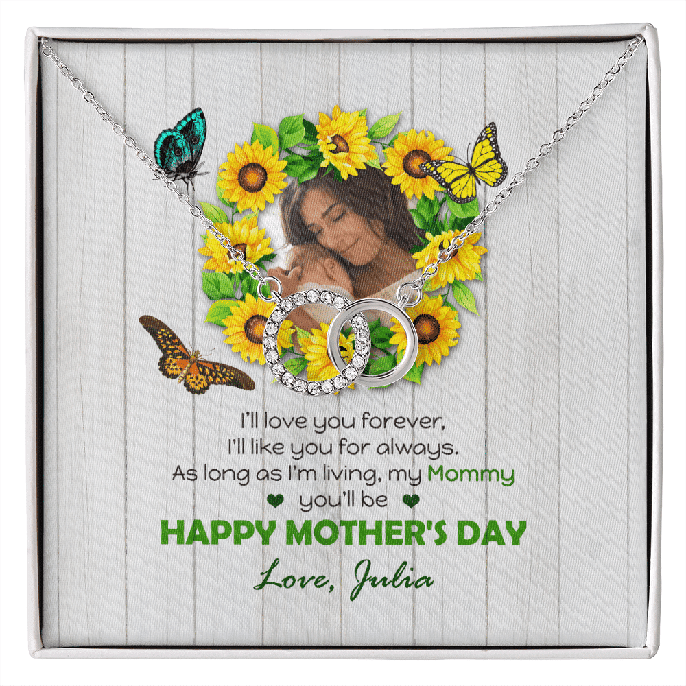 I Will Like You For Always Custom Name And Photo Perfect Pair Necklace Gift For Mom From Daughter Happy Mother's Day Toptrendygear