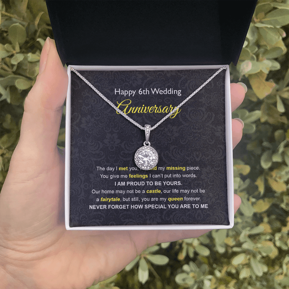 Wife Necklace, 6th Wedding Anniversary Necklace Gift Ideas For Wife Eternal Hope Necklace