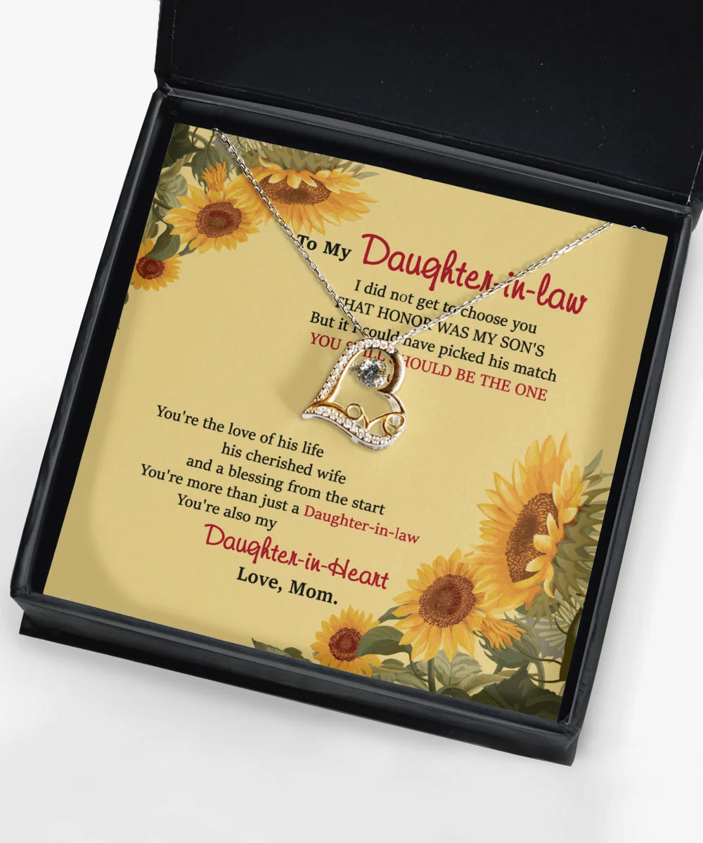 Daughter In Law Jewelry You Still Should Be The One Gift For Daughter-In-Law From Mom Love Dancing Necklace Toptrendygear