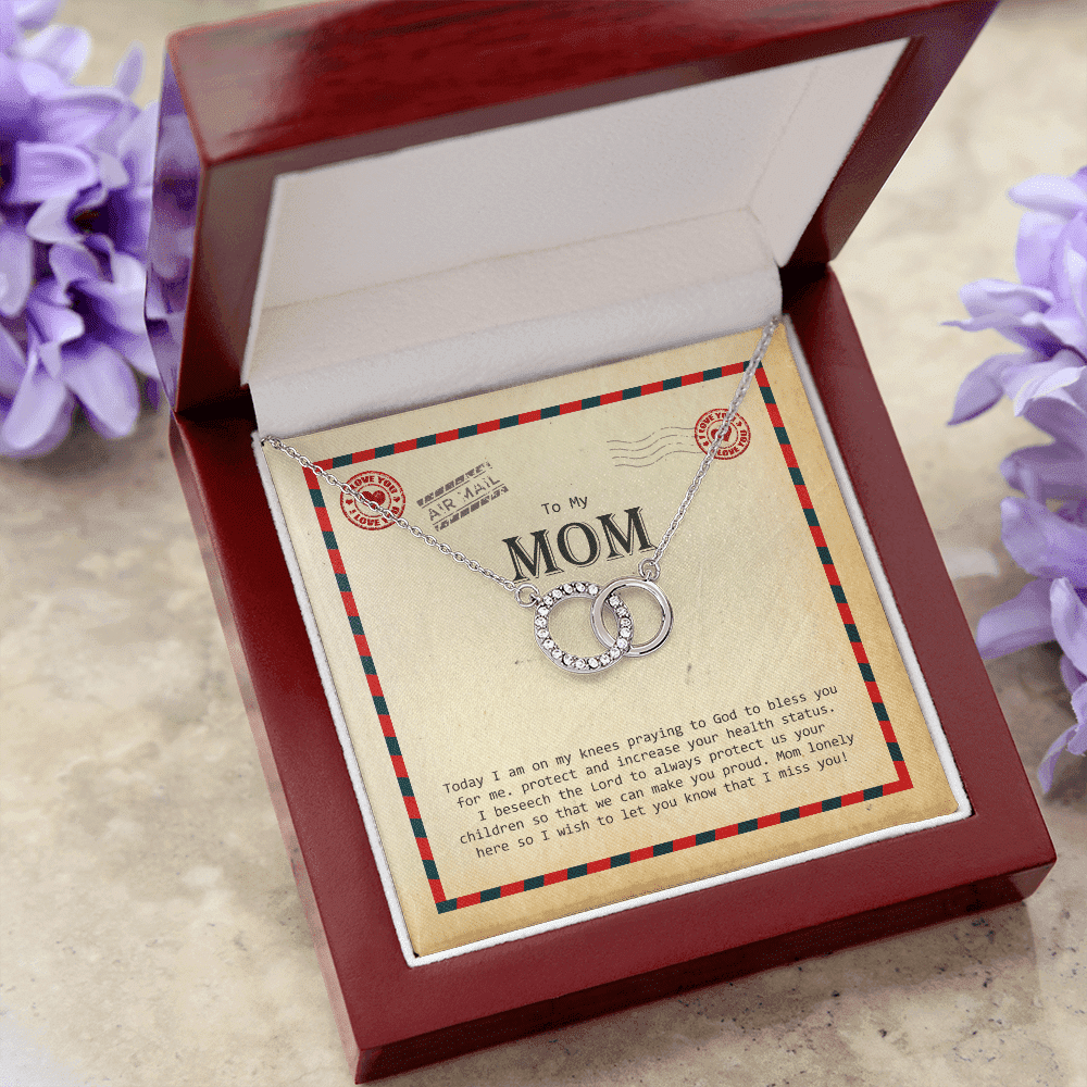 To My Mom I Wish To Let You Know That I Miss You Perfect Pair Necklace Toptrendygear