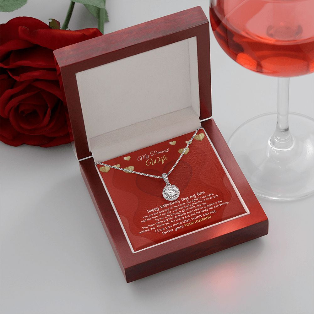 Wife Necklace, I Love You More Than Words Can Say Eternal Hope Necklace Valentine Gifts For Wife