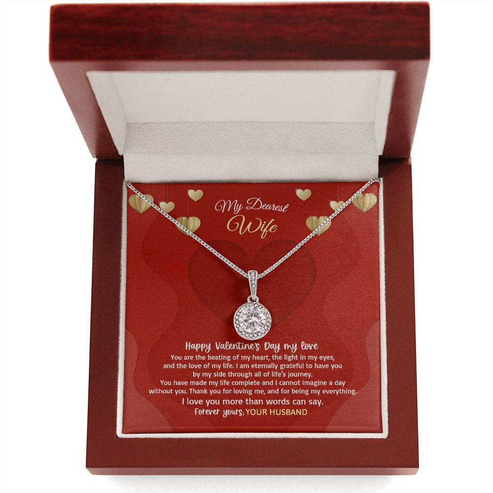 Wife Necklace, I Love You More Than Words Can Say Eternal Hope Necklace Valentine Gifts For Wife