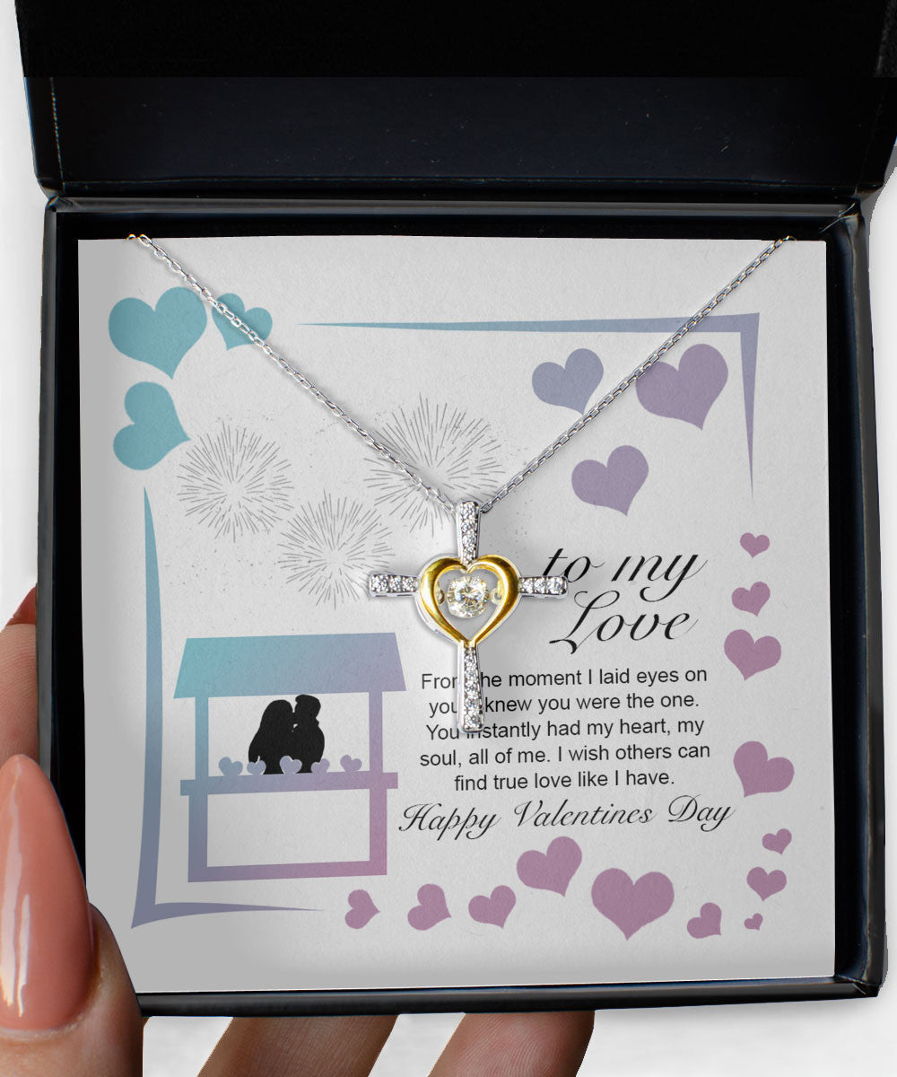 Valentine's Day Necklace I Wish Others Can Find True Love Like I Have Gift For Her Cross Dancing Necklace Toptrendygear