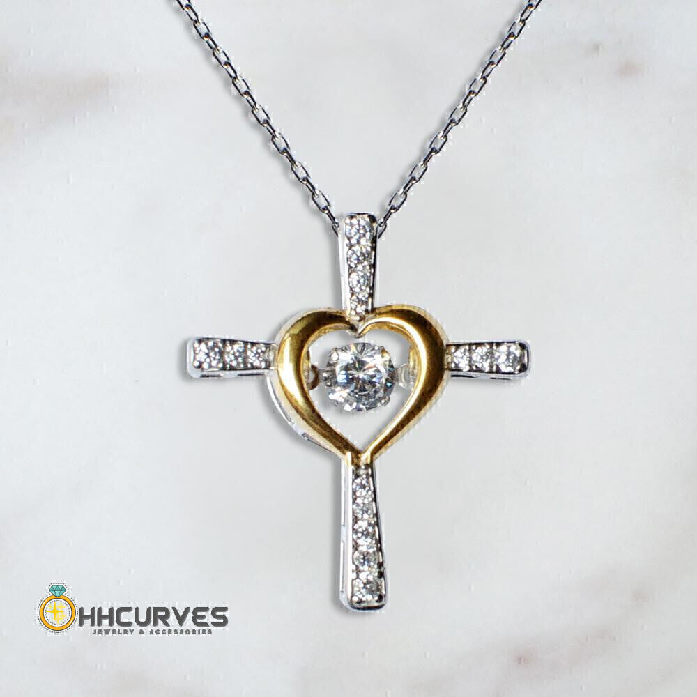 Daughter Jewellry How Can I Express What I Feel In My Heart Gift For Daughter From Dad Cross Dancing Necklace Toptrendygear
