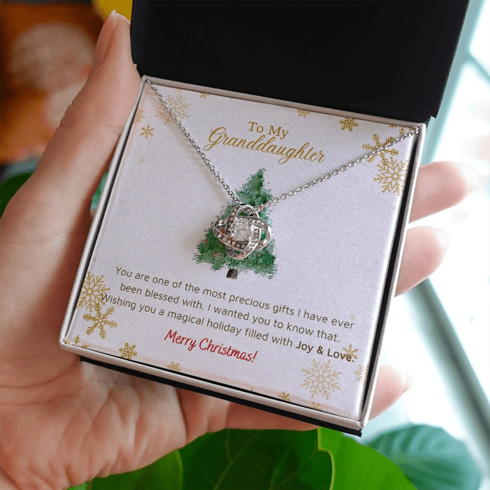 Granddaughter Necklace You Are One Of The Most Precious Gifts Love Knot Necklace Unique Gifts For Christmas