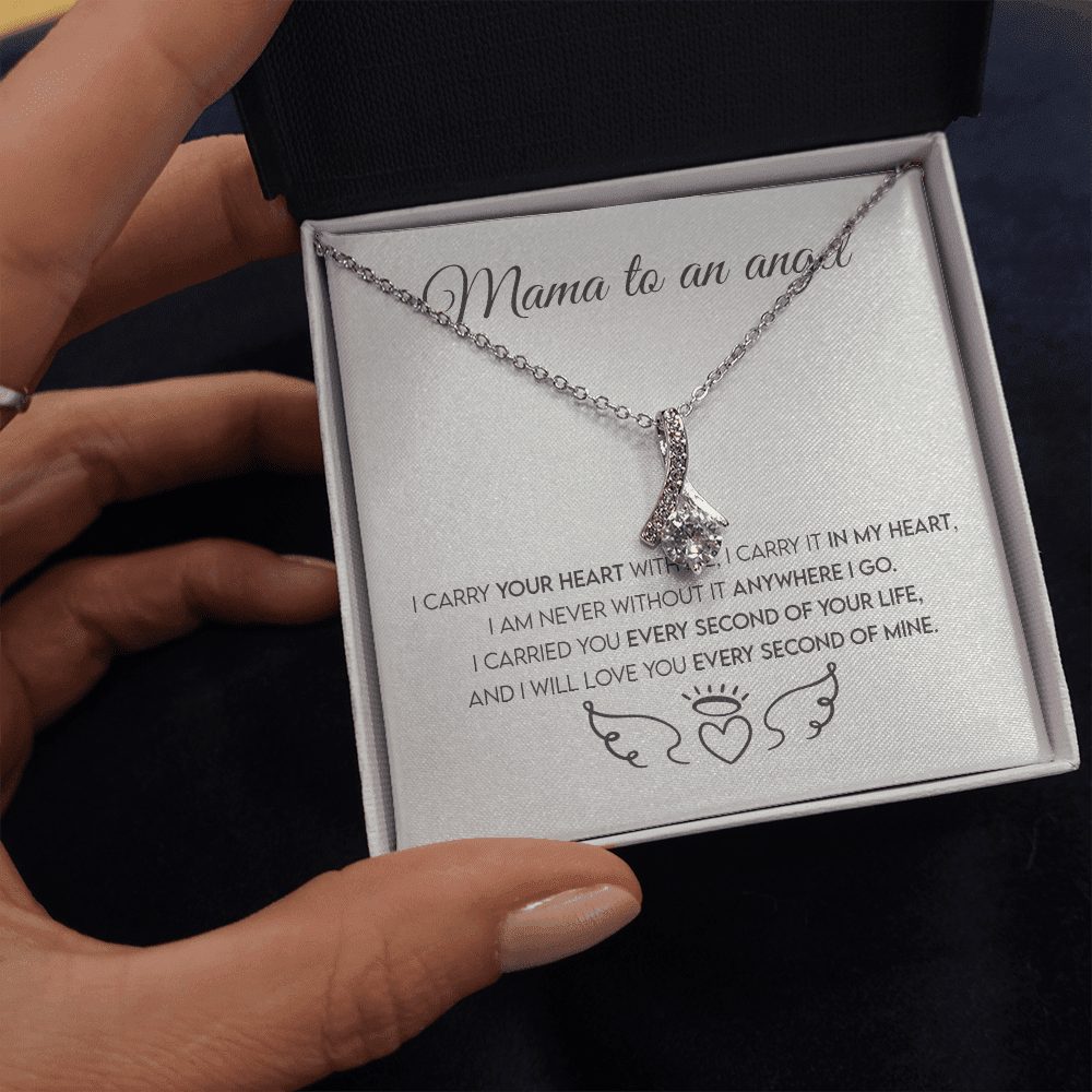 Mama To An Angel, Miscarriage Keepsake, Angel Baby, Pregnancy Loss, Bereavement Gift Alluring Beauty Necklace