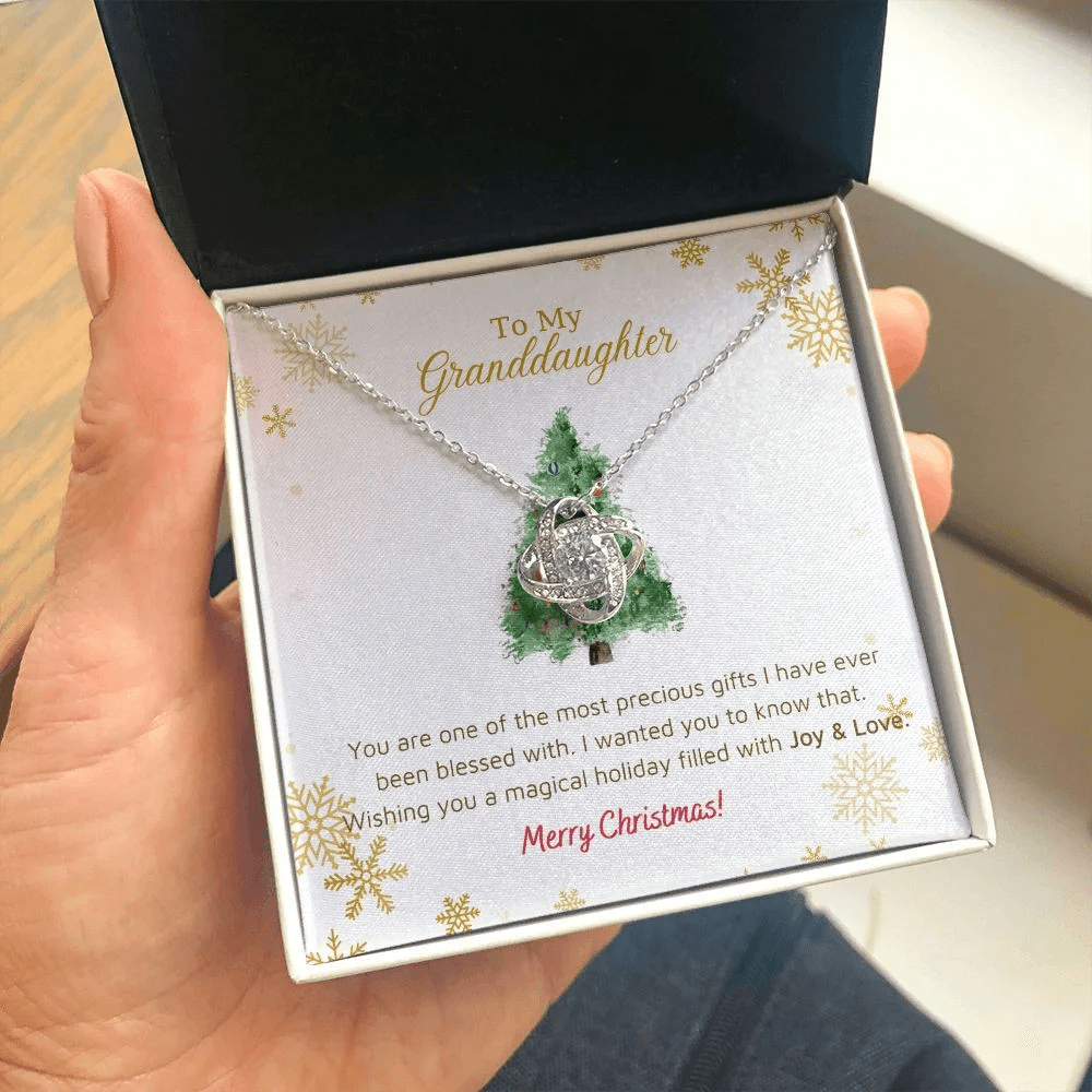 Granddaughter Necklace You Are One Of The Most Precious Gifts Love Knot Necklace Unique Gifts For Christmas