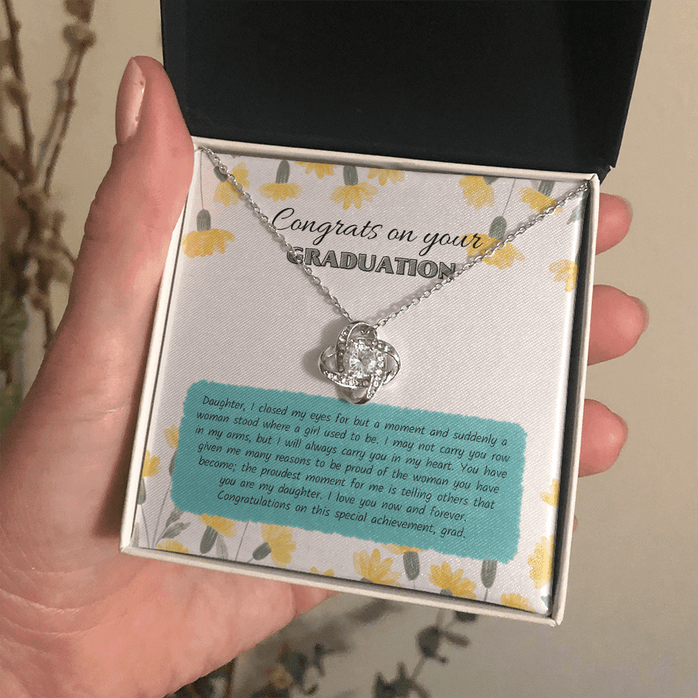 Congratulations On This Special Achievement Love Knot Necklace Gift For Her Toptrendygear