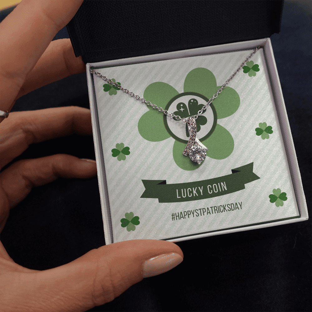 Lucky Day Happy Patrick's Day Alluring Beauty Necklace Gift For Her Toptrendygear