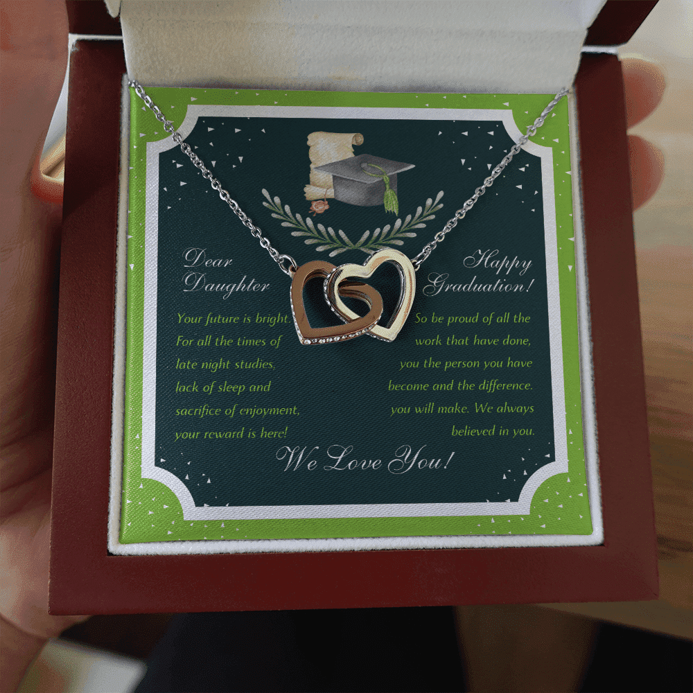 We Love You Interlocking Heart Necklace Graduation Gifts For Her Toptrendygear