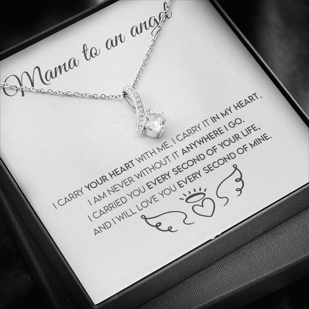 Mama To An Angel, Miscarriage Keepsake, Angel Baby, Pregnancy Loss, Bereavement Gift Alluring Beauty Necklace