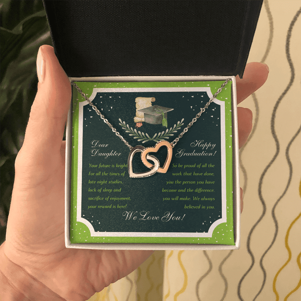 We Love You Interlocking Heart Necklace Graduation Gifts For Her Toptrendygear
