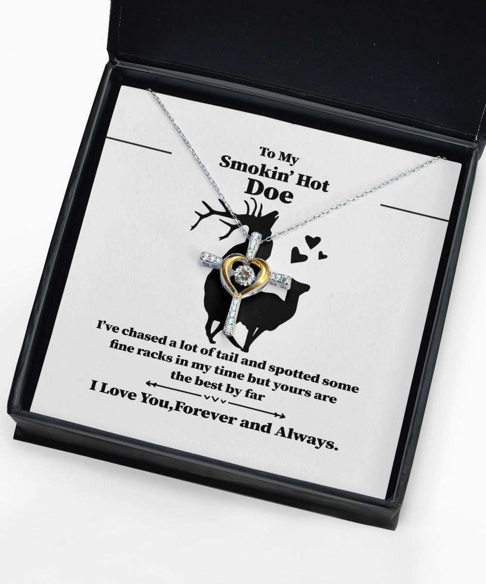 Hotwife Bracelets To My Smokin' Hot Doe I Love You Forever And Always Gift For Her Cross Dancing Necklace Toptrendygear