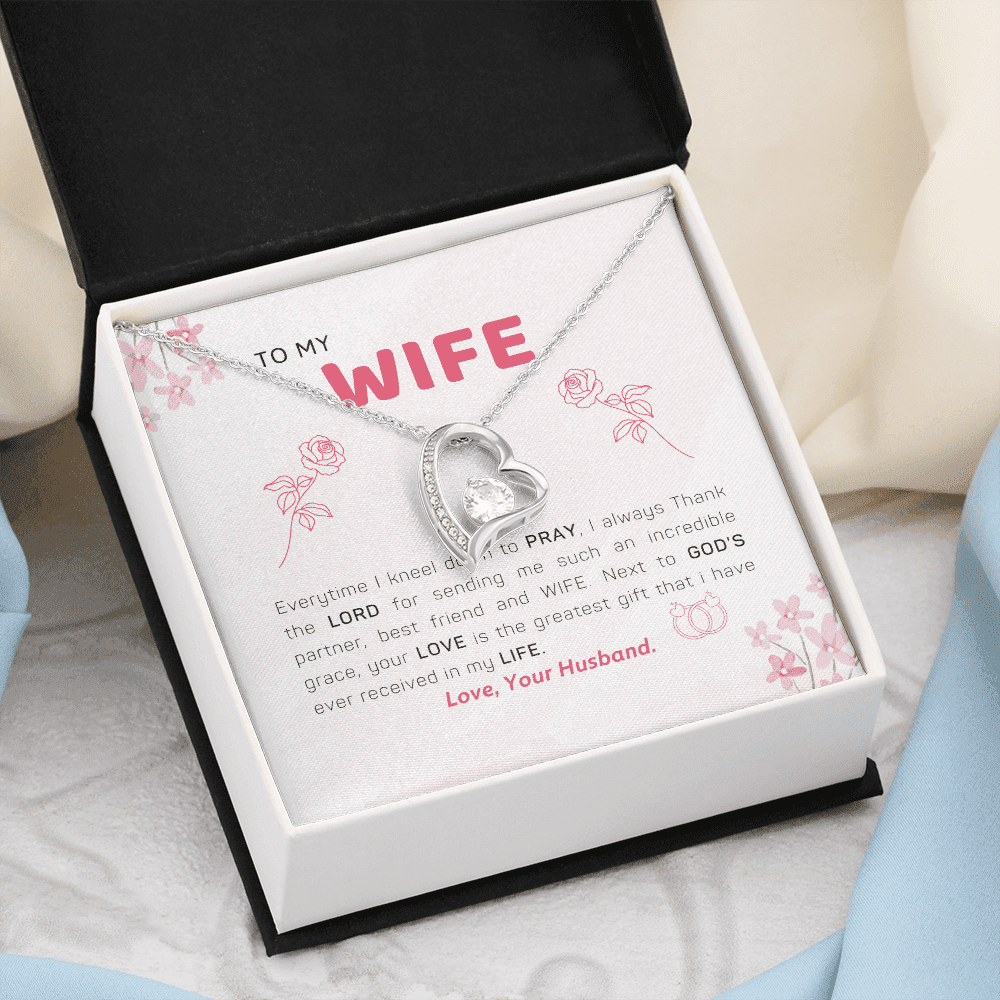 To My Wife I Thank The Lord Forever Love Necklace Toptrendygear