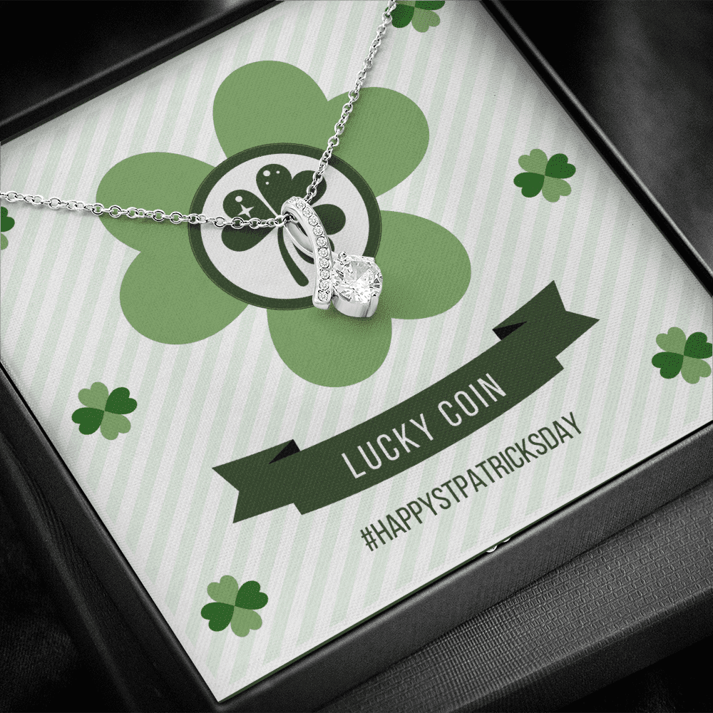 Lucky Day Happy Patrick's Day Alluring Beauty Necklace Gift For Her Toptrendygear