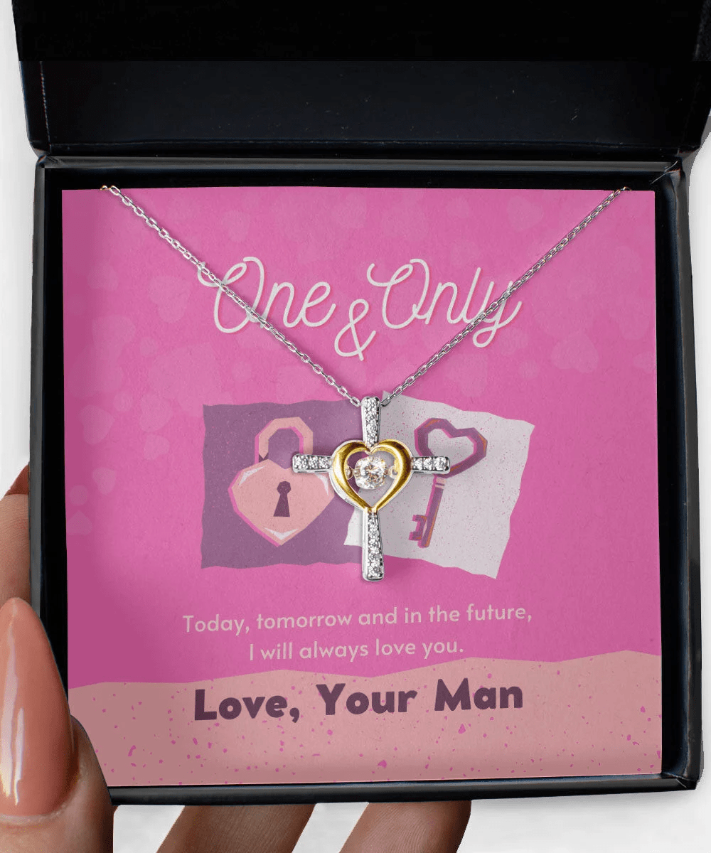 To One And Only Today Or Tomorrow I Will Always Love You Cross Dancing Necklace