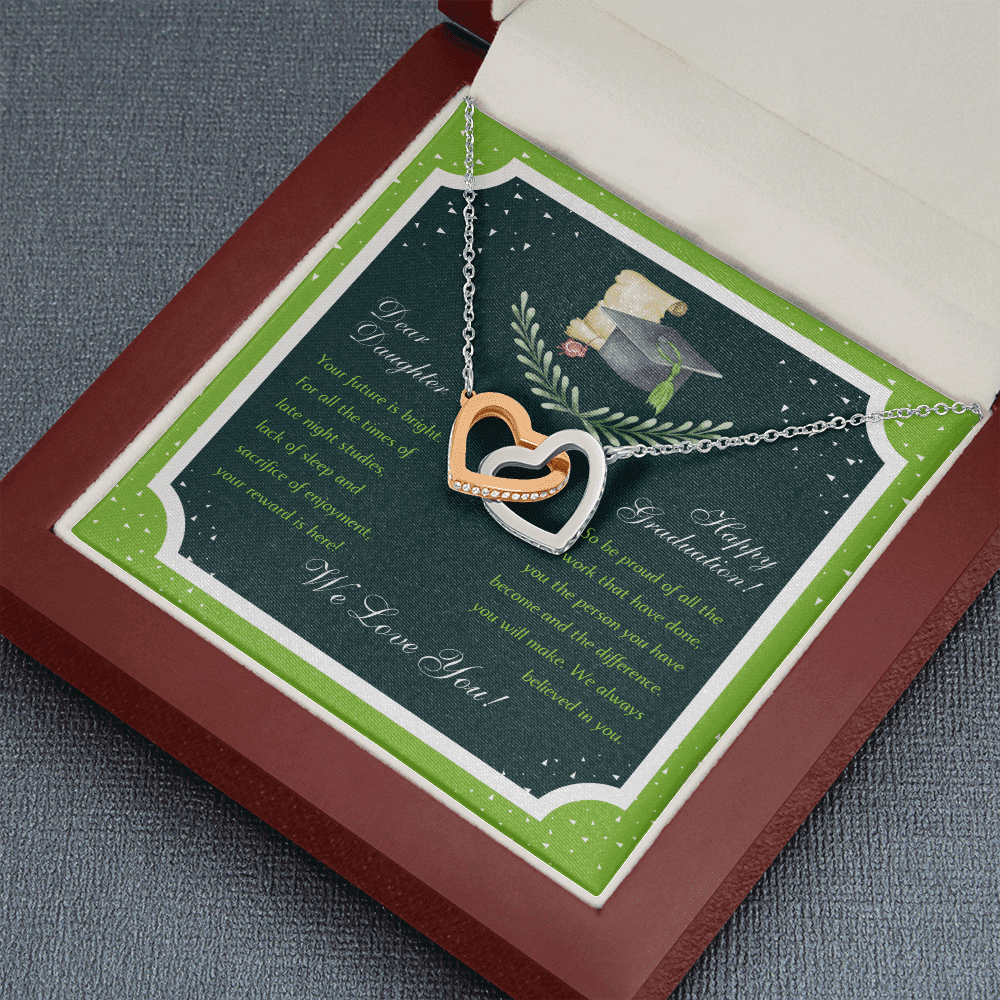 We Love You Interlocking Heart Necklace Graduation Gifts For Her Toptrendygear