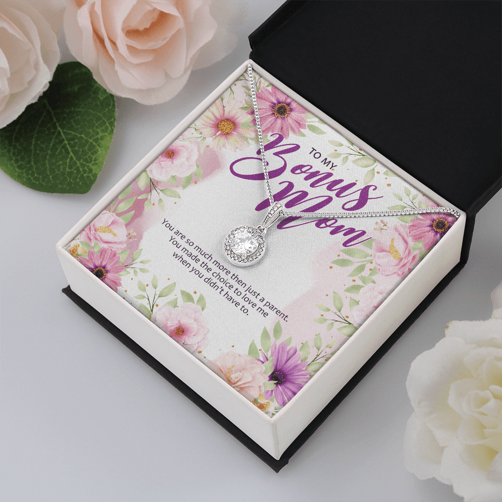 Gift For Bonus Mom You Made The Choice To Love Me Eternal Hope Necklace