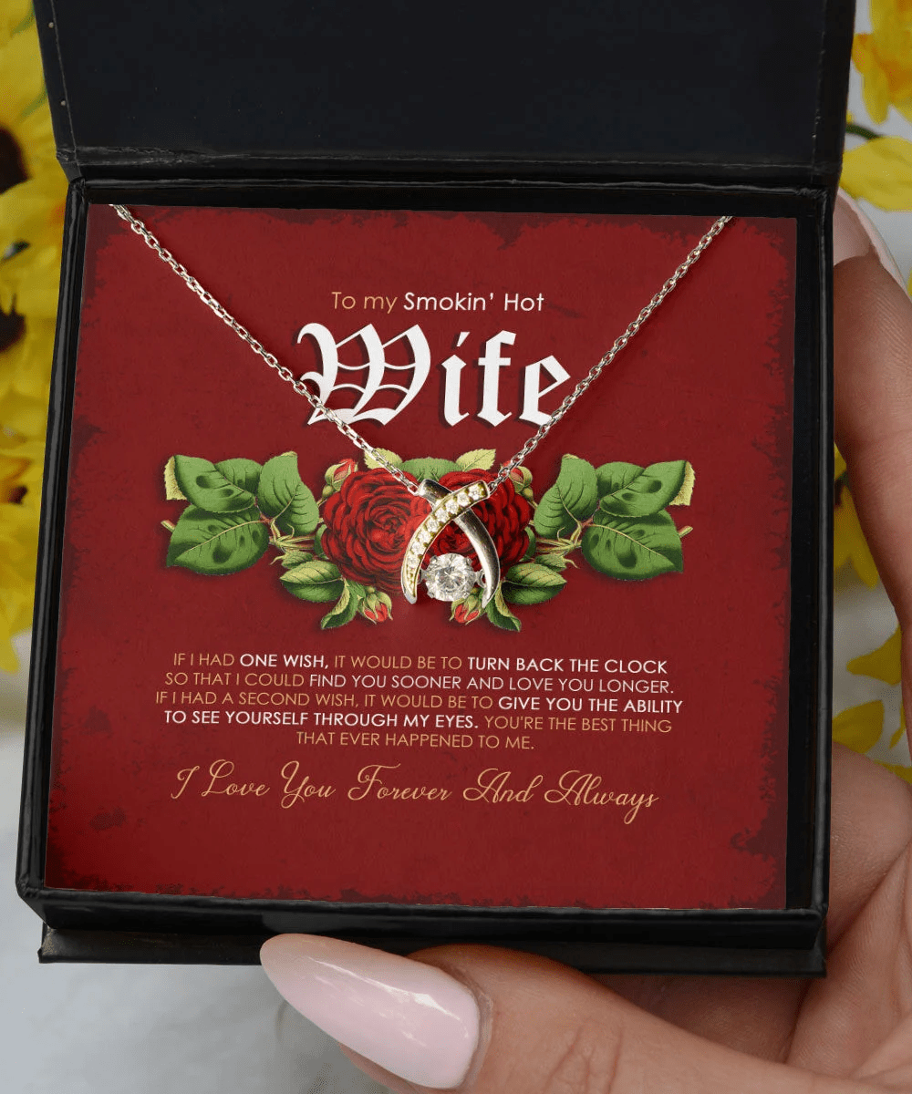 Gift For Smoking Hot Wife You're The Best Thing In Life Wishbone Dancing Necklace