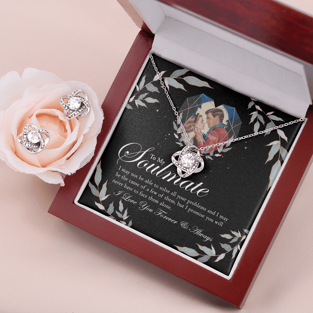 To Wife Girlfriend Soulmate Love Forever And Always Gift Love Knot With Free Earrings