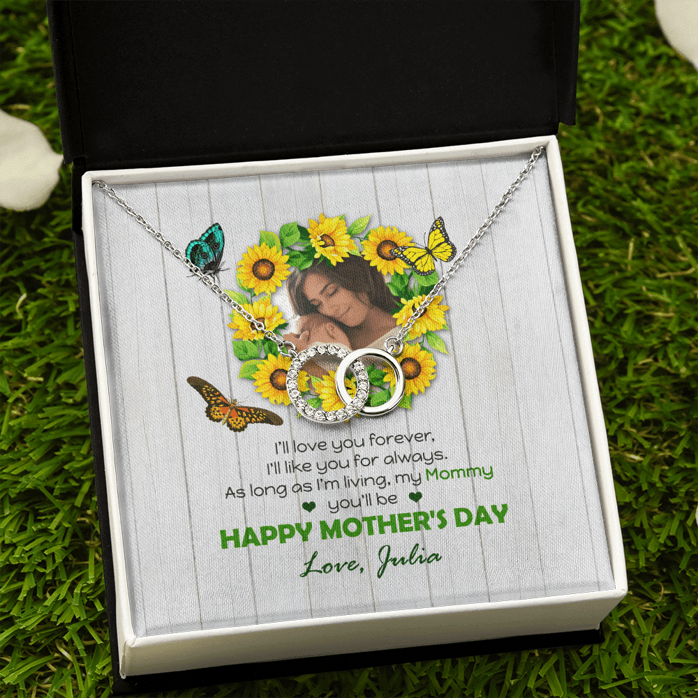 I Will Like You For Always Custom Name And Photo Perfect Pair Necklace Gift For Mom From Daughter Happy Mother's Day Toptrendygear