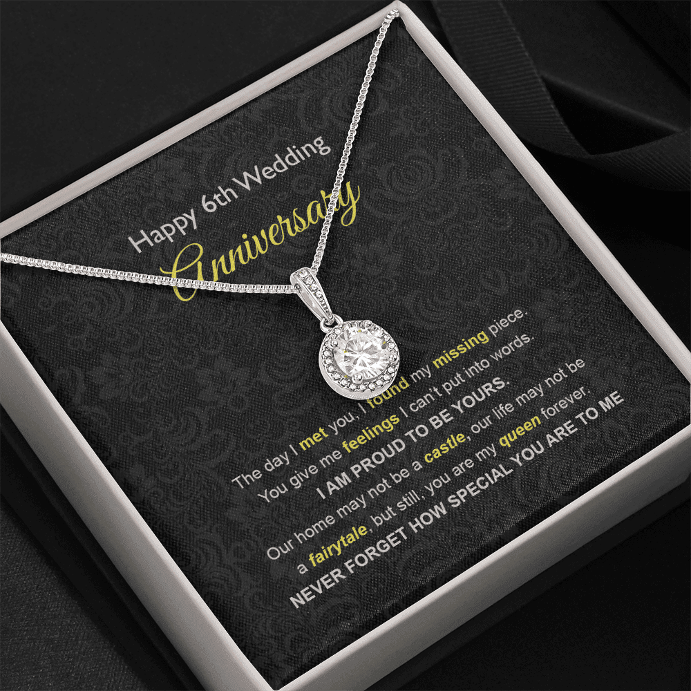Wife Necklace, 6th Wedding Anniversary Necklace Gift Ideas For Wife Eternal Hope Necklace