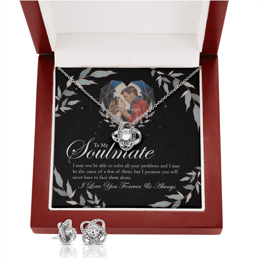 To Wife Girlfriend Soulmate Love Forever And Always Gift Love Knot With Free Earrings