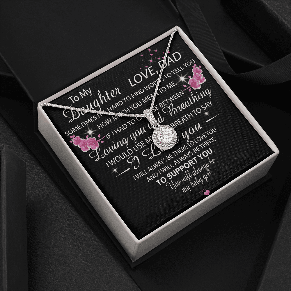 Always Be There To Support You Gift For Daughter Eternal Hope Necklace