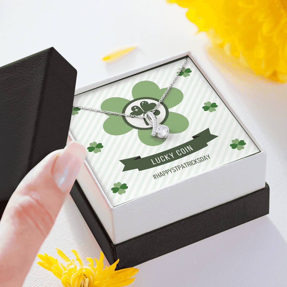 Lucky Day Happy Patrick's Day Alluring Beauty Necklace Gift For Her Toptrendygear