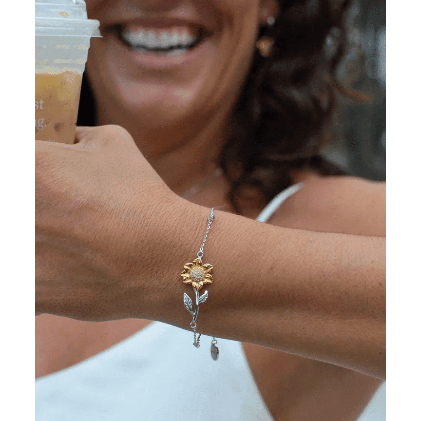 Gift For Daughter In Law Thank You For The Love You Show Us Sunflower Bracelet Toptrendygear