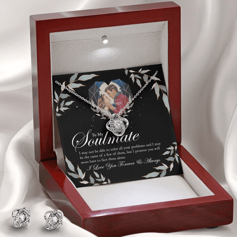 To Wife Girlfriend Soulmate Love Forever And Always Gift Love Knot With Free Earrings