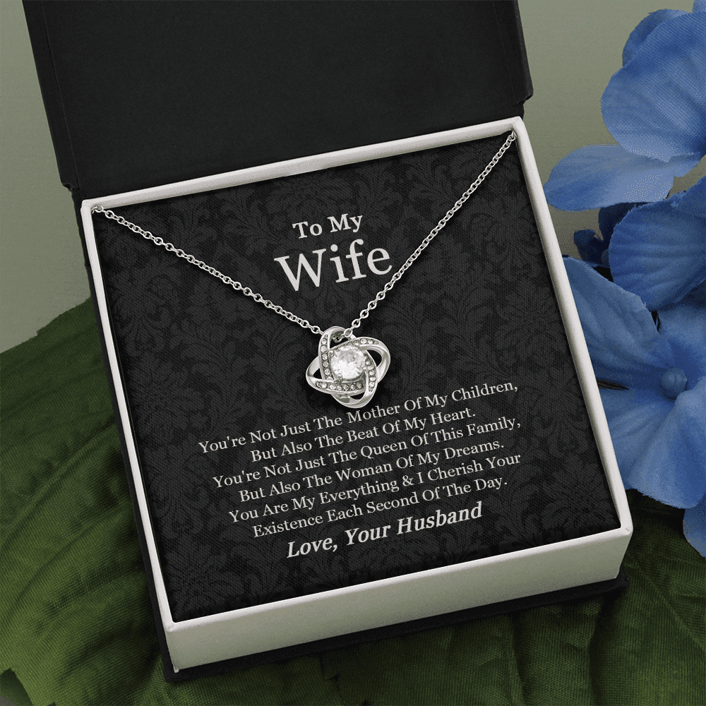 Gift For Wife From Husband You Are My Everything Love Knot Necklace