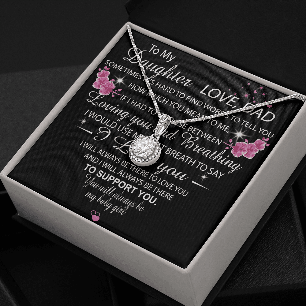 Always Be There To Support You Gift For Daughter Eternal Hope Necklace
