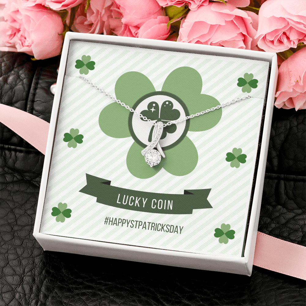 Lucky Day Happy Patrick's Day Alluring Beauty Necklace Gift For Her Toptrendygear