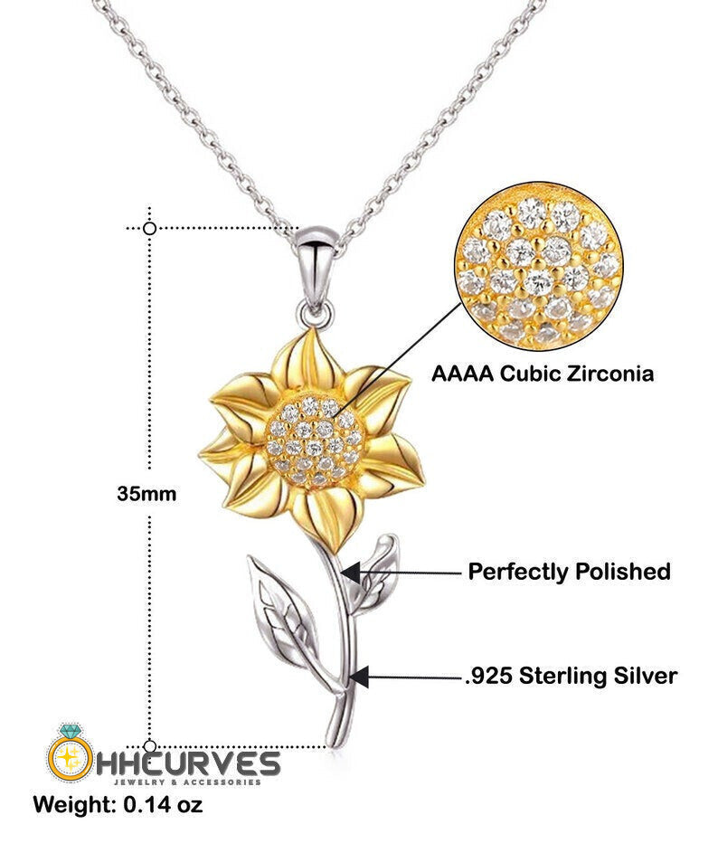 Custom Name And Photo Happy Wedding Anniversary All Of Me Loves All Of You Gift For Her Sunflower Pendant Necklace Toptrendygear