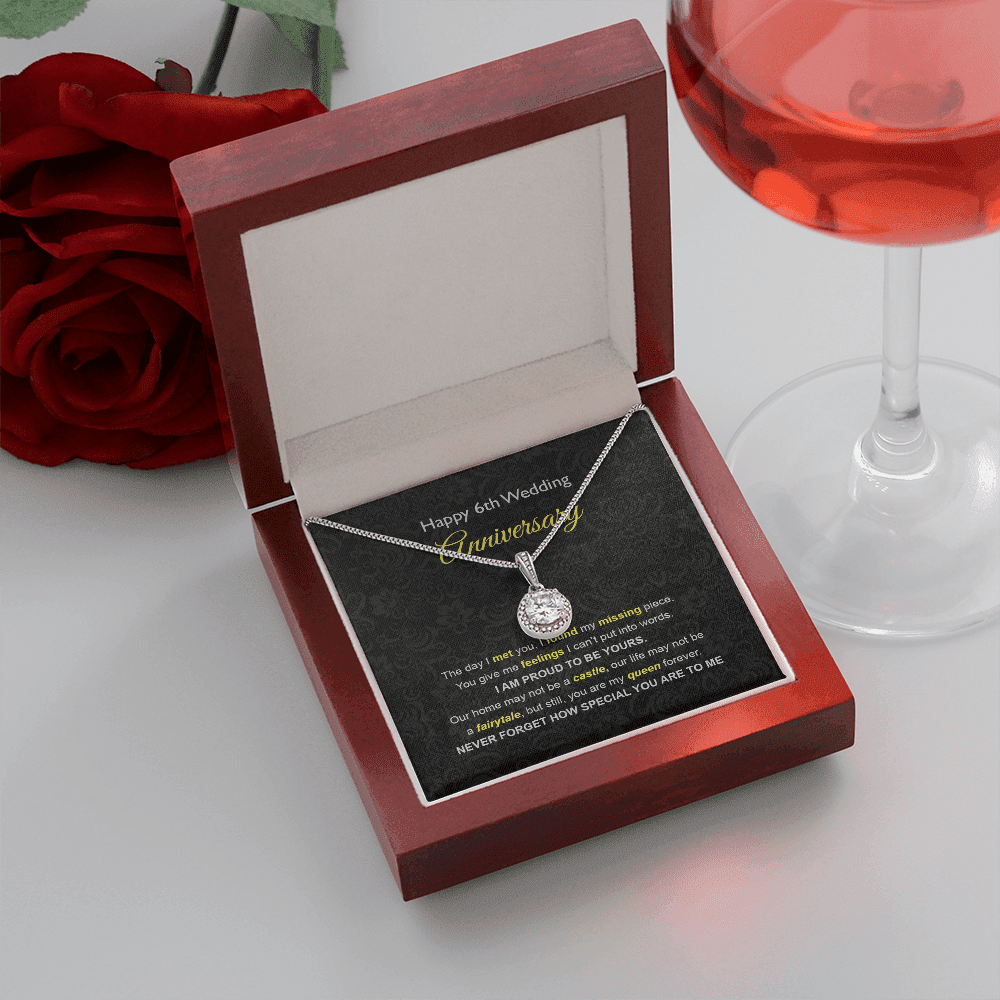 Wife Necklace, 6th Wedding Anniversary Necklace Gift Ideas For Wife Eternal Hope Necklace