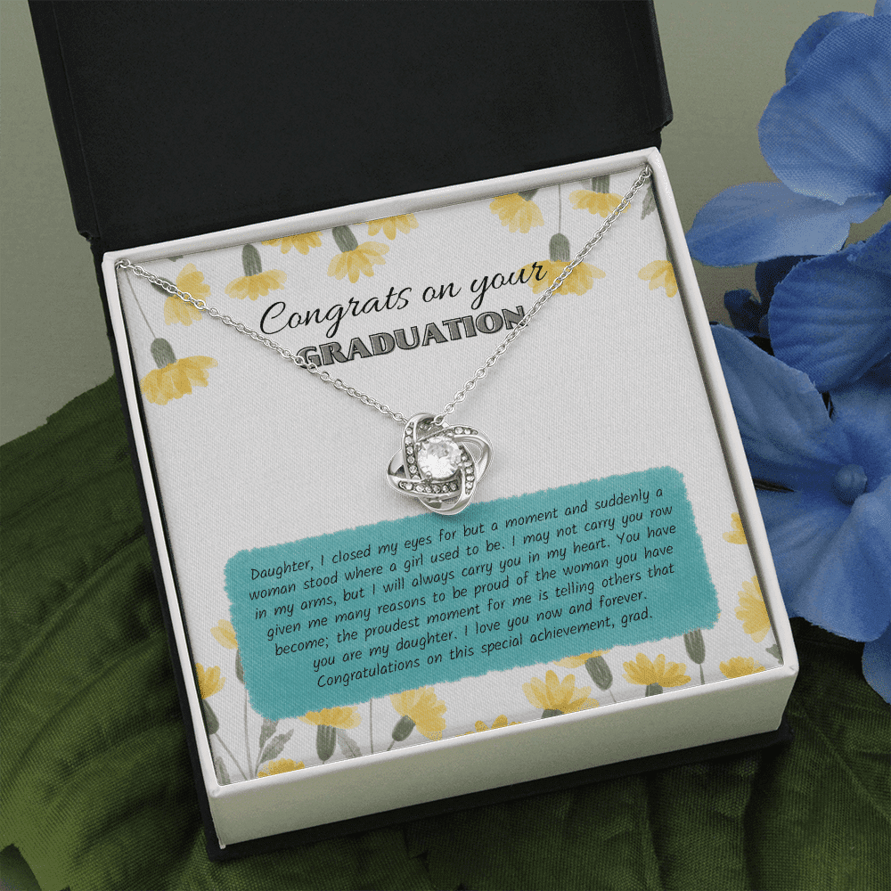 Congratulations On This Special Achievement Love Knot Necklace Gift For Her Toptrendygear