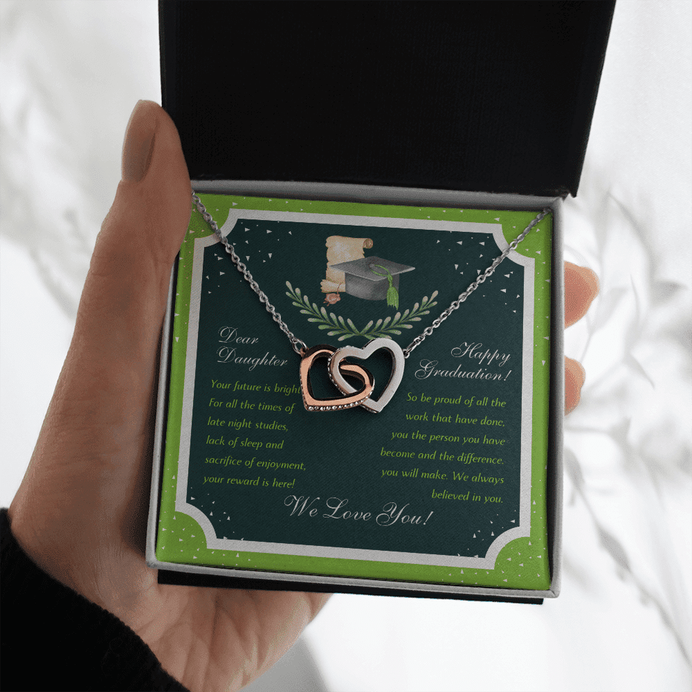 We Love You Interlocking Heart Necklace Graduation Gifts For Her Toptrendygear