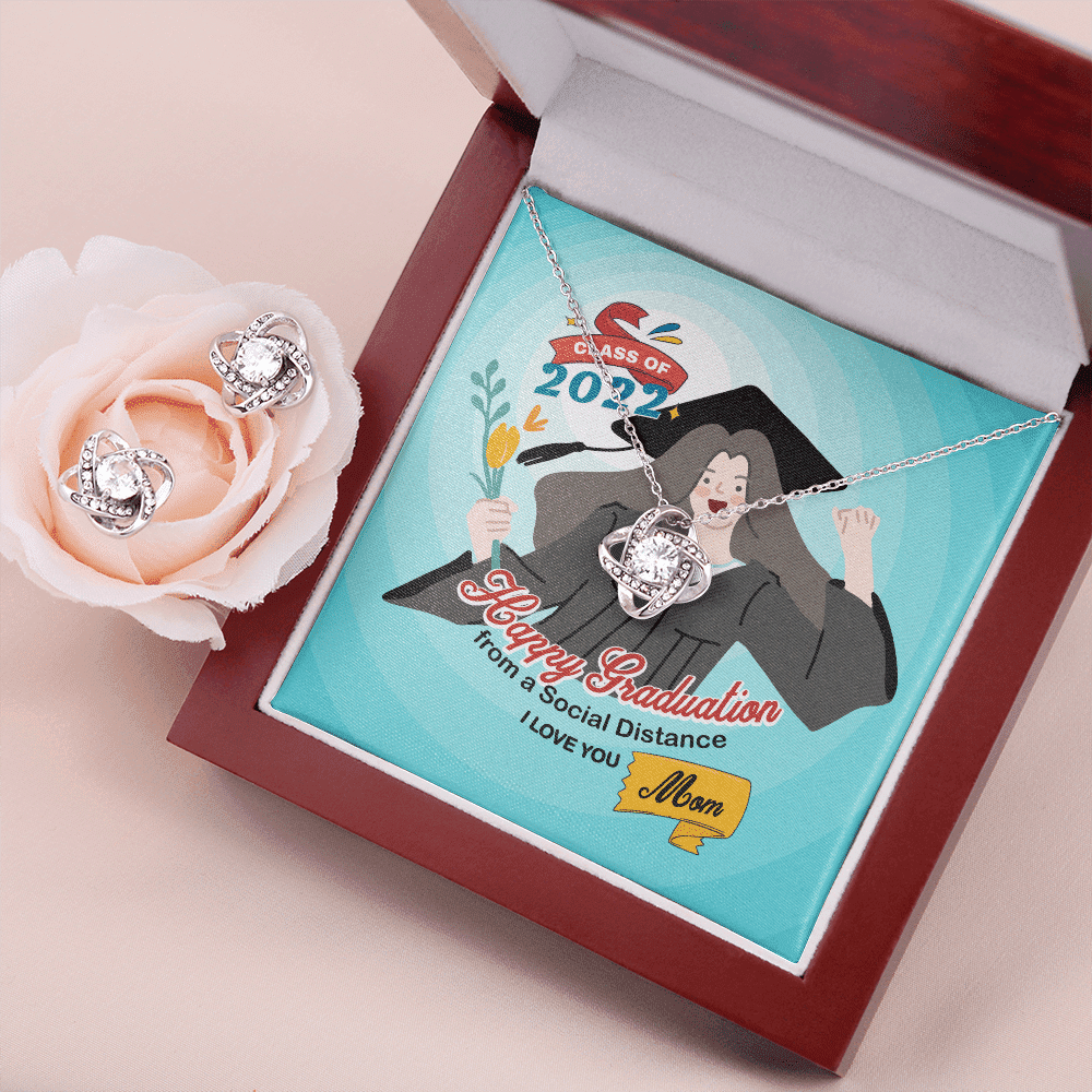Happy Graduation From A Social Distance I Love You Love Knot Set Graduation Gift For Daughter Toptrendygear